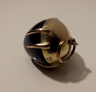 Colgante Oro 18K y Ónix Negro con 2 sellos