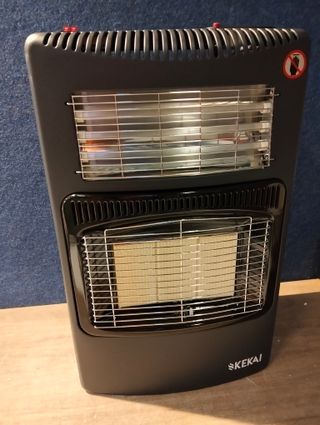 Estufa híbrida luz-gas plegable kekai