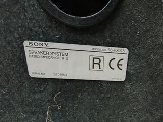 Casse SONY SS-RXD7S - Potenza e Bassi da 8 Ohm