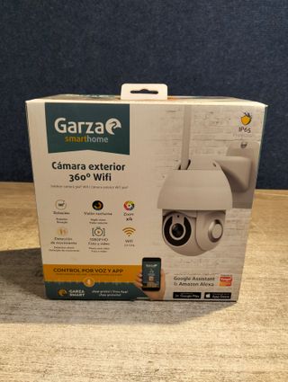 Garza Smart Cámara de vigilancia Exterior Inteligente WiFi 360 Grados