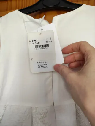 Vestido creme cerimónia T.4A Mayoral