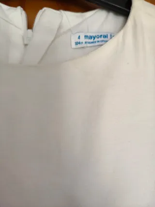 Vestido creme cerimónia T.4A Mayoral