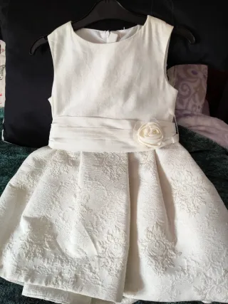 Vestido creme cerimónia T.4A Mayoral