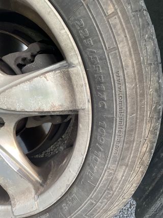 Llantas aluminio vw t5 17” con gomas 225/55R17C