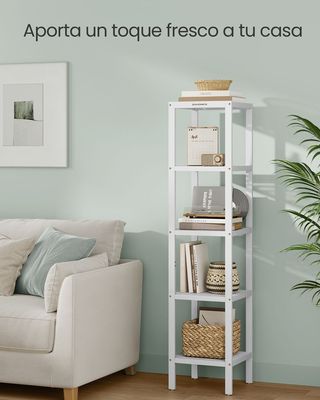 Estantería Baño Bambú 5 Niveles 33×33×146 SONGMICS BCB055W01