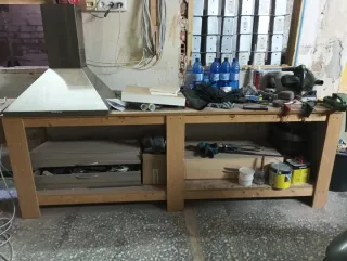 Banco de trabajo de madera