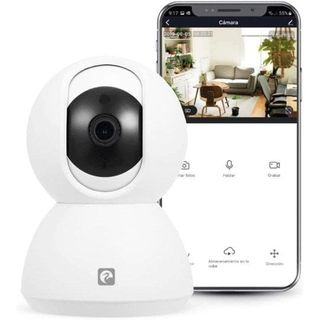 Garza Smart Cámara Inteligente de Vigilancia IP 720P HD Wifi 360º para Interior