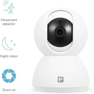 Garza Smart Cámara Inteligente de Vigilancia IP 720P HD Wifi 360º para Interior