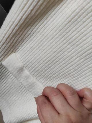 Chaleco ZARA ZW punto lana blanco clean look gilet