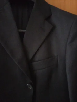 Abito completo uomo lana Tasmania nero