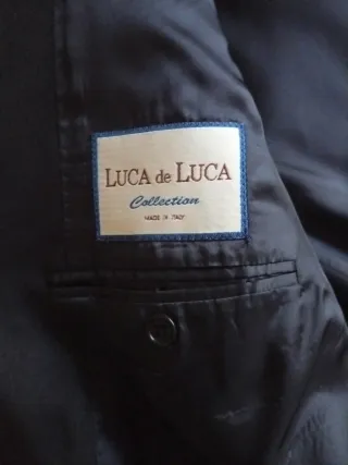 Abito completo uomo lana Tasmania nero