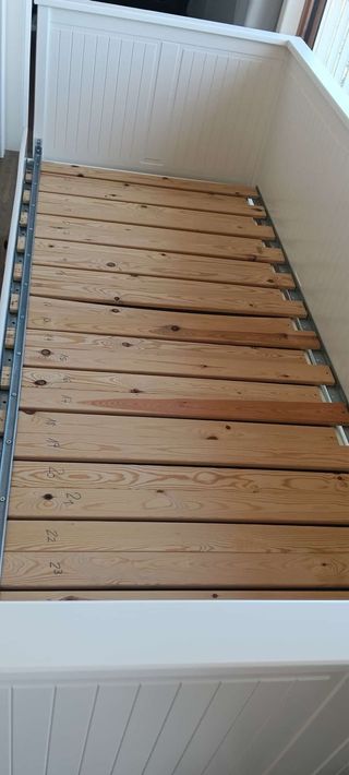 Cama extensible blanca Ikea, sin colchon,