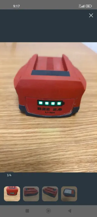 Taladro Hilti a batería (sin cargador)