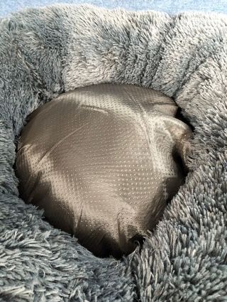 Cama redonda de felpa 70 cm para perro/gato