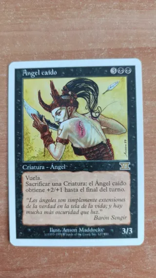 Carta magic Angel Caído pantano sexta edicion