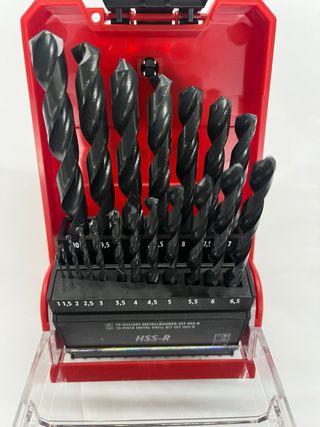 Juego 19 brocas HSS-R para metal
