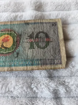 Billete 10 Zaires 1974 Histórico