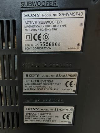 Subwoofer Attivo SONY SA-WMSP40 - 75W