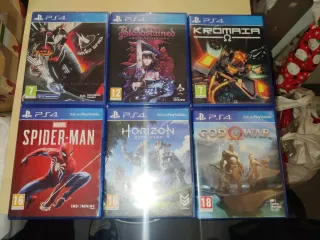 Lote 6 Juegos PS4: Spider-Man, God of War, Horizon
