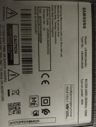 Despieces Samsung UE 49MU6445U BN41-02568B