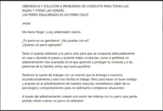 Adiestrador canino titulado