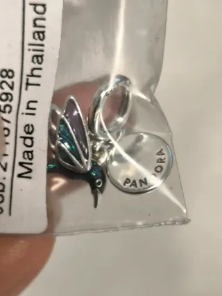 Charm Colgante Doble Colibrí Pandora