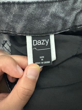 Pantalón vaquero ancho gris