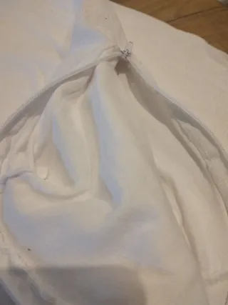 Funda de colchón blanca