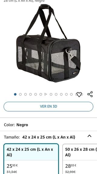 Bolsa transportadora para mascotas Gato, Perro AMZ