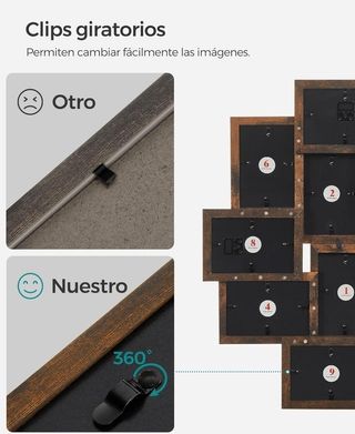 SONGMICS Collage de Marcos de Fotos