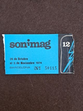 Ref. 461 Libro Sonimag 12 (1974) + Entrada