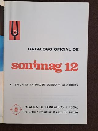 Ref. 461 Libro Sonimag 12 (1974) + Entrada
