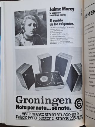 Ref. 461 Libro Sonimag 12 (1974) + Entrada