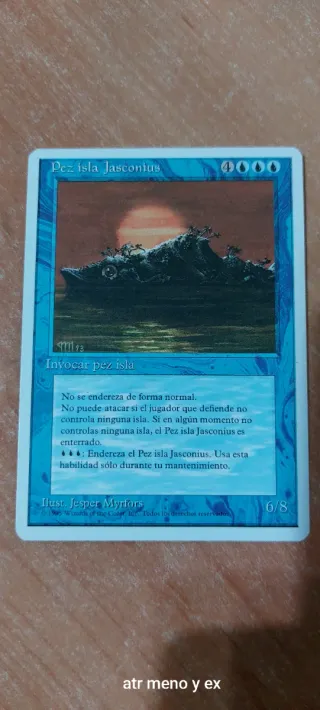 Carta Magic Pez Isla Jasconius cuarta edicion isla