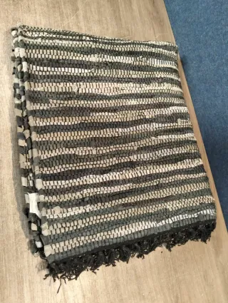 Alfombra Relaxdays Pasillo Flecos 80x200