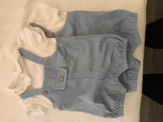 Conjunto Ropa Bebé Gemelos Beige