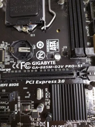 Placa Base Gigabyte GA-B85M-D2V PRO-SI LGA1150