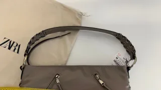 Bolso Zara Piel Efecto Asa Trenzada