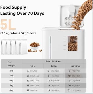 Comedero y bebedero automatico 2 en 1 para gatos