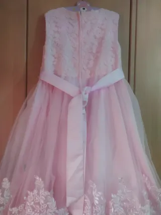 Vestido de fiesta para niña rosa