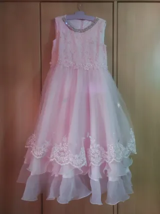Vestido de fiesta para niña rosa