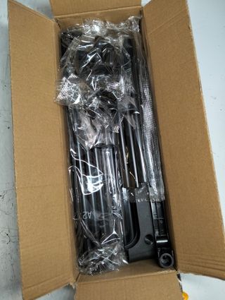 SONGMICS Zapatero de 4 Niveles Apilable, Metal Negro 30 x 42,5 x 71,5 cm