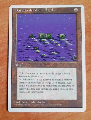 Carta Magic bateria de Mana Azul artefacto cuarta