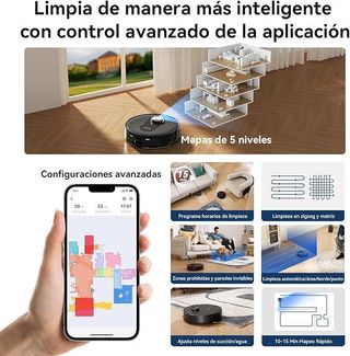 Proscenic Q8 Robot Aspirador y Fregasuelos 4500Pa