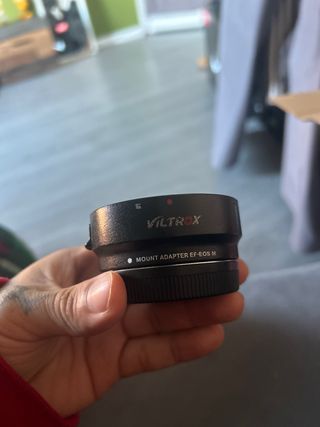 Objetivo Canon 50mm f/1.8+adapter Viltrox ef-eosM