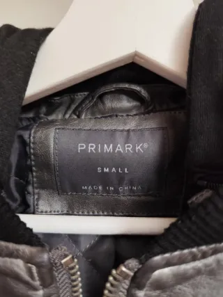 Cazadora polipiel gris hombre Primark