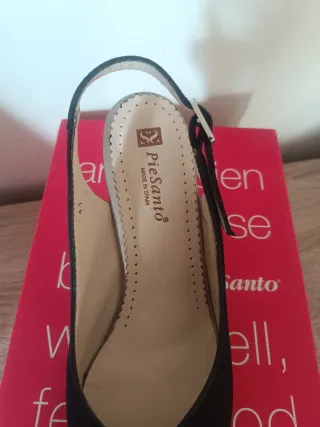 Zapatos Piel Santo Negros Talla 41.  Modelo 4272-F