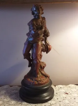 Escultura terracota antigua firmada