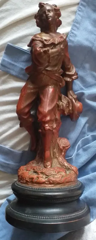 Escultura terracota antigua firmada