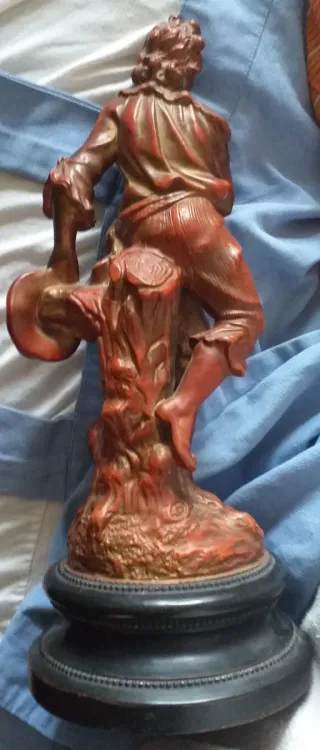 Escultura terracota antigua firmada